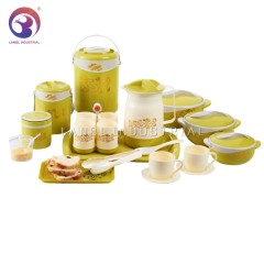 Customized 18Pcs/Sets Stainless Steel Lunch Box+Food Warmer+Plastic Water Jug Set