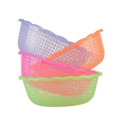 Kitchenware Colorful Fruit and Vegetable Strainer Basket Plastic