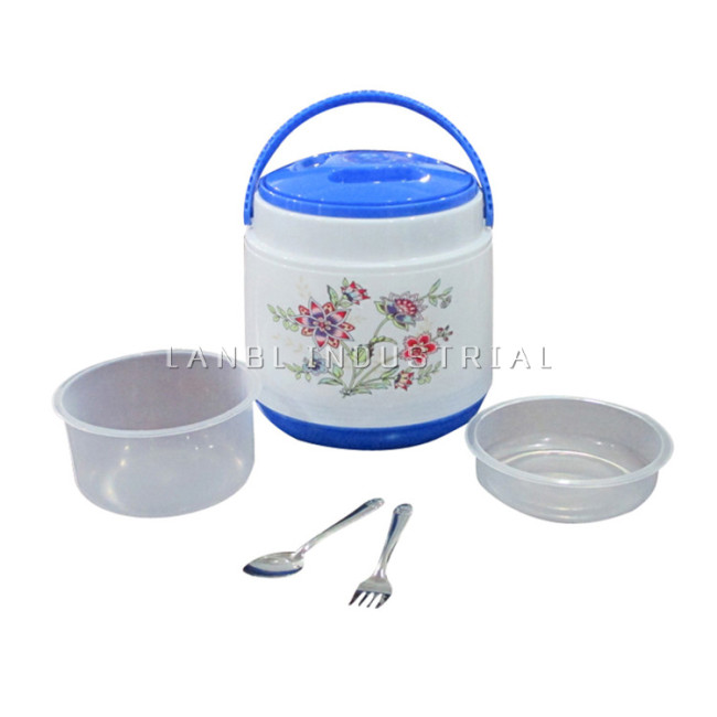 1.4L Plastic PP Thermal Insulated Lunch Box Dinnerware