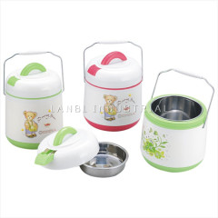 Plastic Stainless Steel Lunch Box Plastic Vaccuum Jar Handle For Kids
