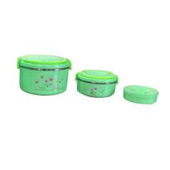Customized 3Pcs/Set Food Container Stainless Steel Lunch Bento Box