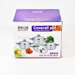 Africa Hot Selling Cooking Pot 3/4 Pcs Stainless Steel Casserole Set