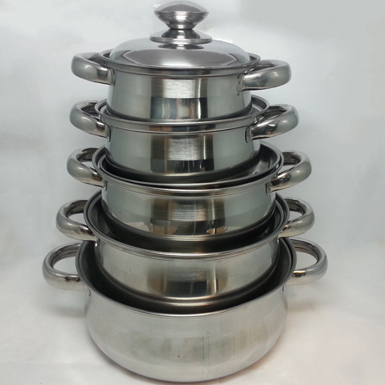 American Style 5 Pcs Stainless Steel Hot Pot Casserole Set with Factory Price