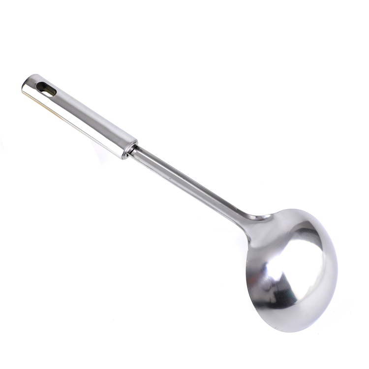 Best-Selling-Large-410-Stainless-Steel-Long-Handle-Soup-Ladle-with-Hole-End-LBS2153S