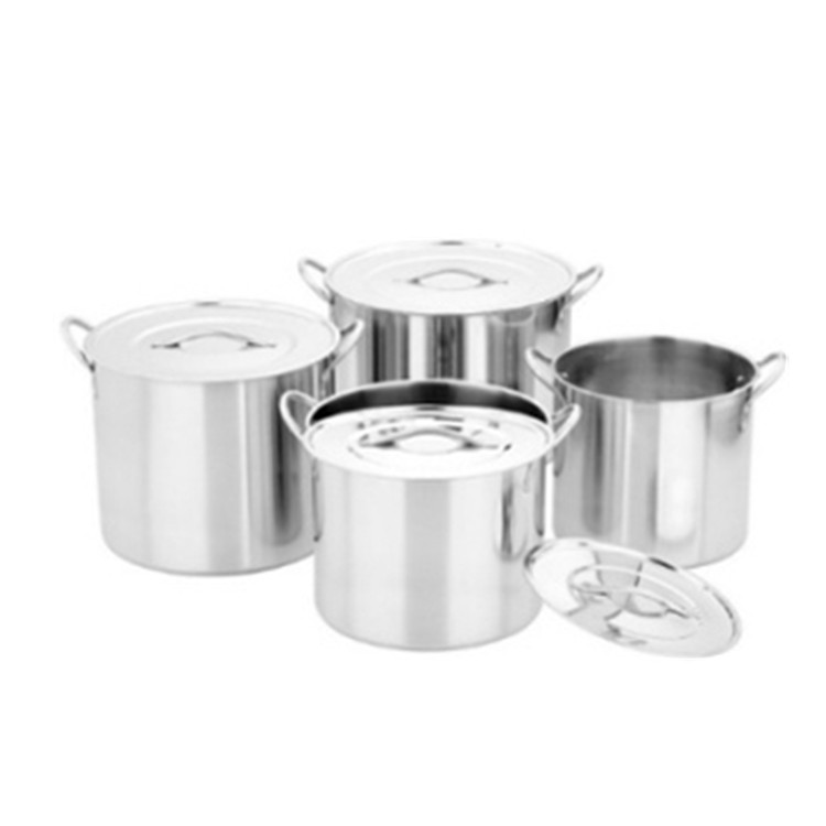 China Wholesale 410 Stainless Steel with Tap Industrial Stream Stock Pot