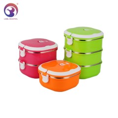 Customized 1/2/3 Layers Thermal Proof Stainless Lunch Box for Adults & Kids