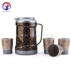 Customized 2.3L Kettle Plastic Water Jug Set and Cup Set with 4 Cups
