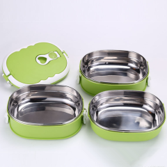 Customized 2Layers Thermal Proof Stainless Steel Lunch Box for Adults & Kids