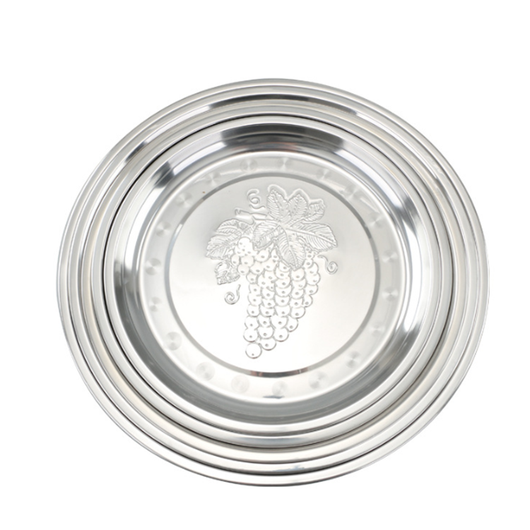 Customized-36cm-Stainless-Steel-Dishes-and-Plates-with-Grape-Carving-LBSP4530