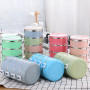 Customized 4 Layers Thermal Proof Stainless Steel Lunch Box for Adults & Kids