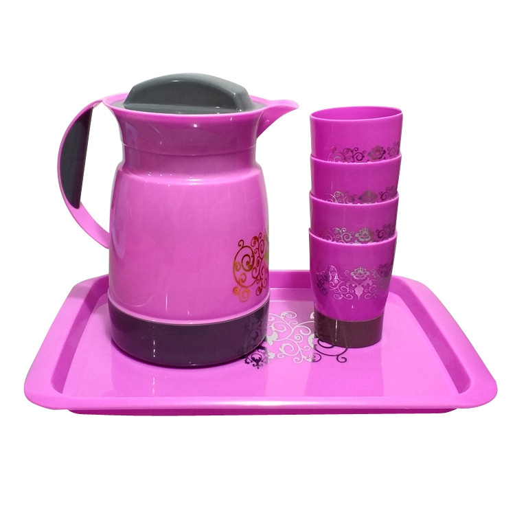 Customized-Plastic-Water-Jug-Set-With-4-Cups-Perfect-Quality-Factory-Price-LBJP2807