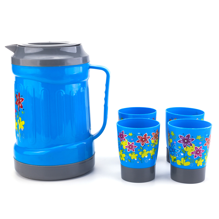 Customized-Plastic-Water-Jug-Set-With-4-Cups-Perfect-Quality-Factory-Price-LBJP2808