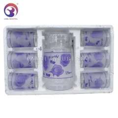 Decal & Printing 7PCS Glassware Set Glass Jug and Cups Set for Home Use