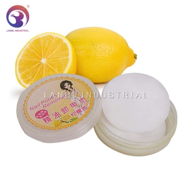 Factory Wholesale Fruit Flavor Good Quality Nail Polish Remover Wipe Pad