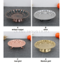 Fruit Dessert Wedding Serving Platter Stainless Steel Gold Pedestal Bowls and Trays