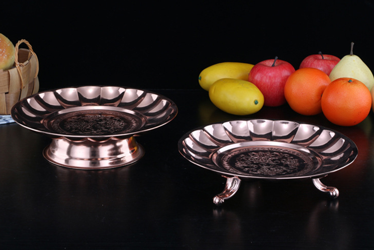 Fruit-Dessert-Wedding-Serving-Platter-Stainless-Steel-Gold-Pedestal-Bowls-and-Trays-LBFP1001