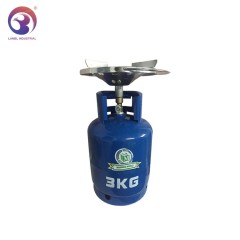High Quality 3KG Empty LPG Gas Cylinder Price Filling With Valve