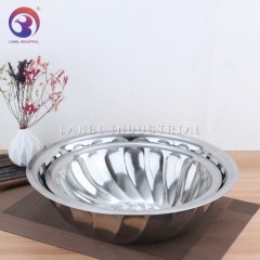 High Quality Hot Sale Salad Fruit Bowl Preservation Stainless Steel Mixing Bowls