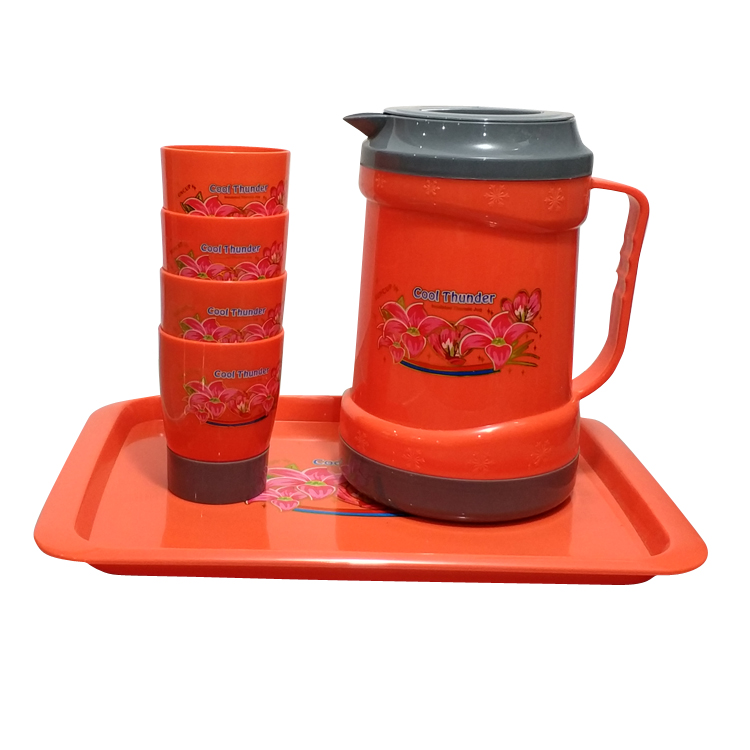 Hot-Sale-23L-Plastic-Water-Kettle-Jug-and-Cup-Set-with-Plate-LBJP2809