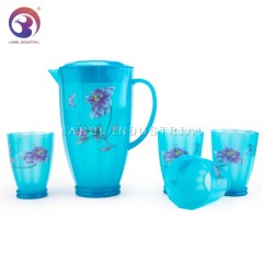 Hot Sale 5 pcs Set Plastic Water Jug Set with 4 Cups