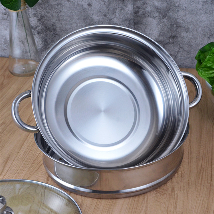 Hot-Sale-Korean-Japanese-India-2-Layers-Stainless-Steel-Steamer-Cooking-Pot-with-Factory-Price-LBSP0001