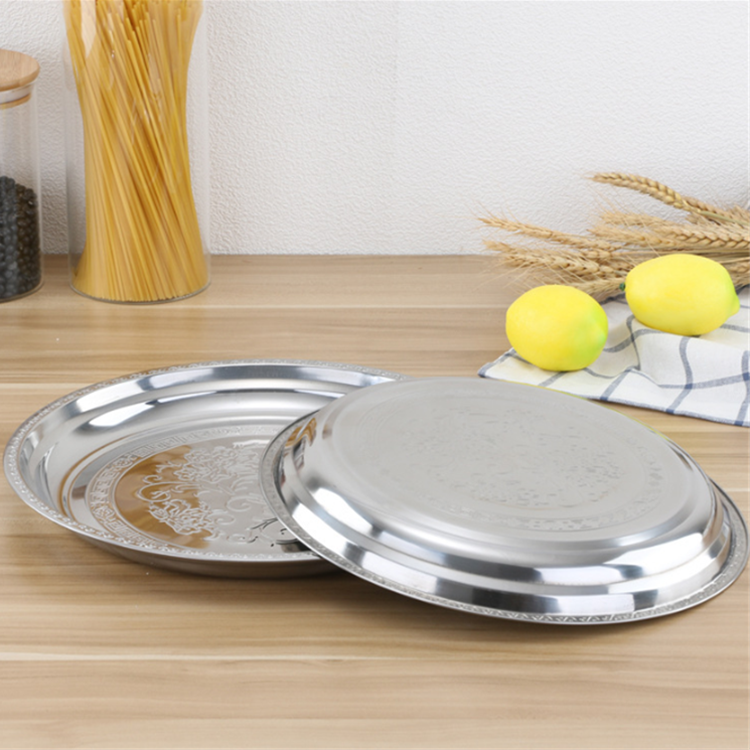 Hot-Selling-Product-Cheap-Chargers-Stainless-Steel-Serving-Dishes-with-Flower-Carving-LBSP6513