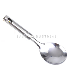Household 410 Stainless Steel Rice Soup Serving Spoon with Short Handle