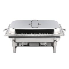 Indian Folding Chafing Dish with Fuel Burner Rectangle Stainless Steel Chaffing Dish Stove