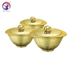 Luxury 3 Pcs Hot Pot Food Warmers Container Set with Factory Price