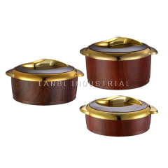 Luxury 3 Pcs/Set Food Warmer Thermos Stainless Steel Plastic PP Lunch Bowl