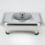 Luxury Stainless Steel Buffet Chafing Dish Set with Glass Lid For Restaurant and Hotel