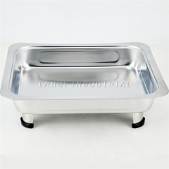 Luxury Stainless Steel Buffet Chafing Dish Set with Glass Lid For Restaurant and Hotel