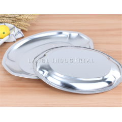 Middle East Style Different Plated Steel Oval Dishes/Egg Shaped Plate/Oval Salver