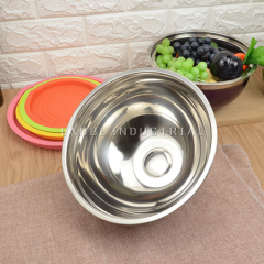 Multi Size Colorful Baking Mixing Bowls Non-Slip Nesting Bowls Stainless Steel Mixing Bowls with Lid
