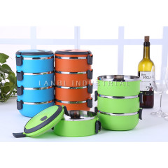 New Design 1/2/3/4 Layers Stainless Steel Thermal Lunch Box with Handle