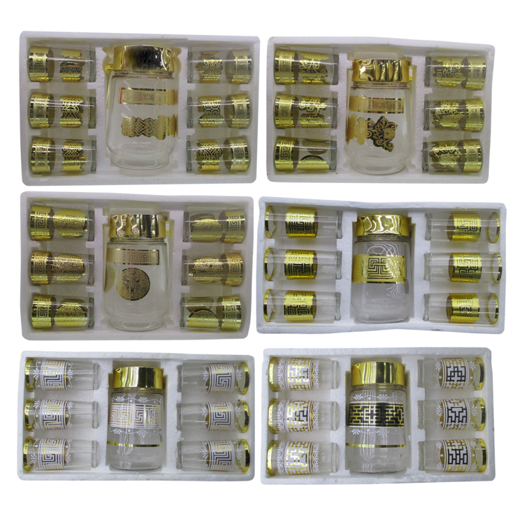 New-Design-7PCS-Golden-Glass-Jug-Set-Water-Set-Drinking-Items-LBGS5114