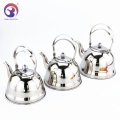 New Design Silver Polish 1.5L Stainless Steel Camping Cookware Teapots
