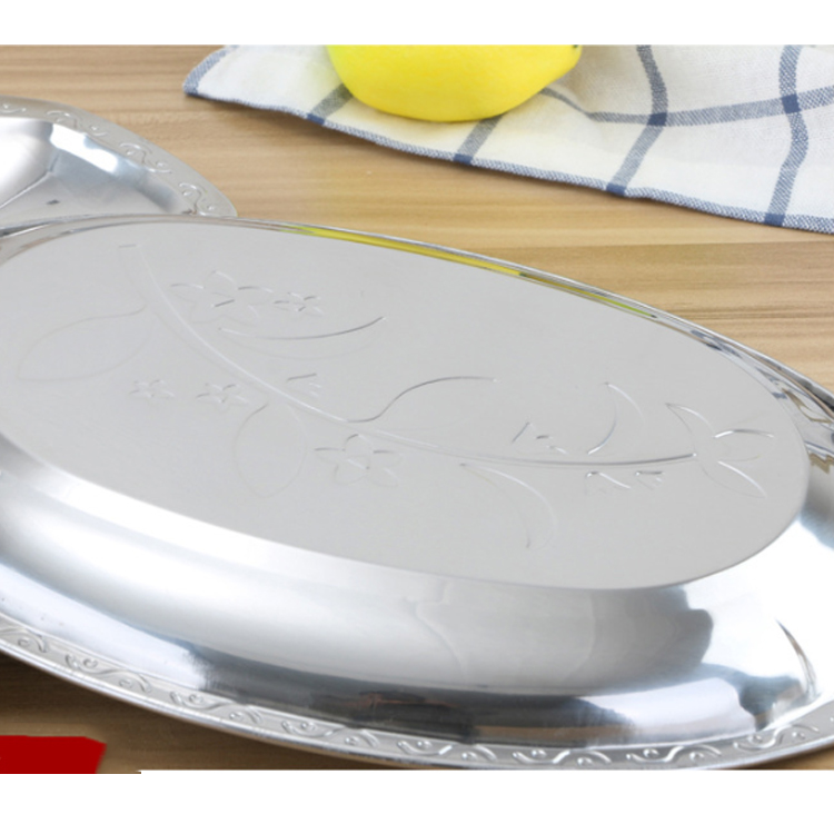 New-Style-Kitchenware-Stainless-Steel-Food-Dishes-Oval-Salver-Egg-Shaped-Plate-LBEP7506