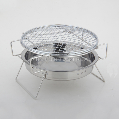 Portable Outdoor Stainless Steel Charcoal BBQ Grill for Camping