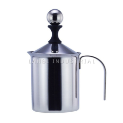 Professional Manufacturer Hand Pump Milk 304 Stainless Steel Antique Pitcher Milk Frother Coffee Set