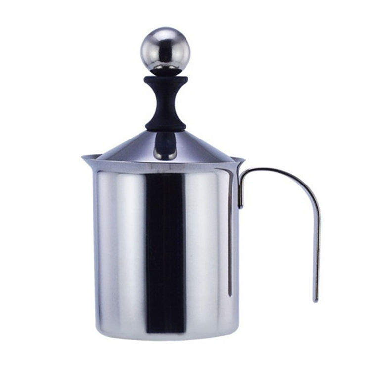 Professional-Manufacturer-Hand-Pump-Milk-304-Stainless-Steel-Antique-Pitcher-Milk-Frother-Coffee-Set-LBMF0001