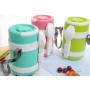 Stainless Steel Metal Thermos Food Warmer Container Children Lunch Box
