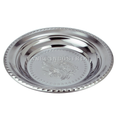 Stainless Steel Serving Food Tray Grape Shaped Fruit Tray Round Plate