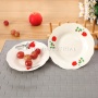 Cheap 7" Dinner Set Ceramic Porcelain Tableware Decal Deep White Soup Plate