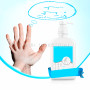 Portable Antibacterial 99.9% Efficient 75% Alcohol Hand Sanitizer Gel 50ML