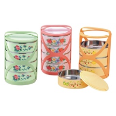 4Layers/Set Stainless Steel Lunch Box Thermos Food Container Tiffin