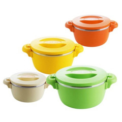 4 Pcs Set Insulated Stainless Steel Lunch Bowl Thermos Bento Food Container
