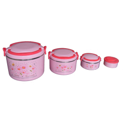 Customized 4 Pcs Set Thermal Proof Stainless Lunch Box for Adults & Kids