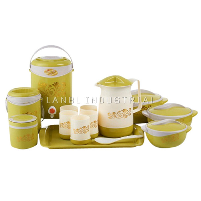 Customized 14 Pcs/Sets Stainless Steel Lunch Box+ Food Warmer +Water Jug Sets