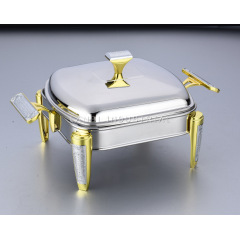 Factory Direct Export Thickened Rectangular Stainless Steel Food Warmer Stainless Steel Buffet Heated Hot Pot